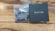 Bulova J96B021L Classic Lapis Steel Black Lava 8mm Bead Bracelet Large