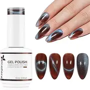 Nicedeco Hema Free Cruelty Free Vegan Cat Eye Gel Nail Polish, High Gloss Long Lasting Soak Off LED U V Gel Polish 1 Pcs 15ml - 305