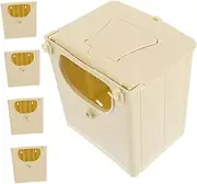 COMPUKAS 5Pcs Bird Nesting Box Durable Bird House for Safe Breeding and Hatching for Garden Home and Pet Shops Easy