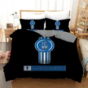 Blue Kenworth Quilt Doona Duvet Cover Pillow Case Set