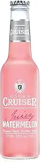 Vodka Cruiser Juicy Watermelon, Refreshing Flavoured Pre-Mixed Vodka Drink, 4.6% ABV, 275mL (Case of 24 Bottles)