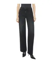 Mother The Spinner Zip Sneak Jeans 24,25,26,28,29,30,31 deep black