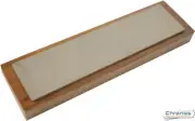 Eze-Lap 2x8" Medium Grit Diamond Bench Stone Sharpener on Walnut Pedestal 72M