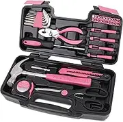 Apollo Tools Original 39 Piece General Household Tool Set in Toolbox Storage Case with Essential Hand Tools for Everyday Home Repairs