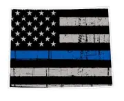Wyoming State (U50) Cop Thin Blue Line Vinyl Yeti Tumbler Decal Sticker