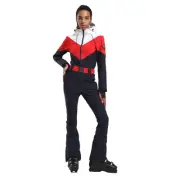 GSOU SNOW Ski Suit Women One Piece Jumpsuit Snowsuit adult Slim Winter Waterp...