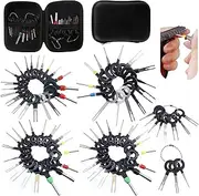 Swpeet 83Pcs Terminal Removal Tool Assortment Kit, Wire Connector Terminal Pin Extractors Pin Terminal Extractor Kit for Most Car Connector Terminal Needle Removal Tool with Protective Bag