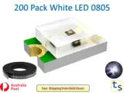 0805 SMD 200pcs White LED Light Emitting Diodes prototype Raspberry Pi