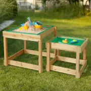 Kids Sandpit & Water Table Set Outdoor Play Toys Children Sandbox Activity Toy