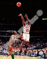 Michael Jordan Game 6 of the 1996 NBA Finals Action Sports Photo