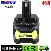 18V For RYOBI ONE+ plus 5.5ah Lithium Battery RB18L25 RB18L50 P108 P102 P107 109