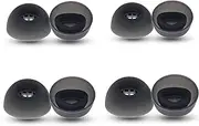 4 Pairs Silicone Ear Tips for Jabra Elite 10 Earbuds, 4 Size Soft Rubber Eartips Buds Wing Tips with Net Fit in Case Compatible with Jabra Elite 10-Black
