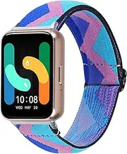 Elastic Watch Bands Fit for Samsung Galaxy Fit3, Soft Adjustable Stretchy Nylon Replacement Bands Strap Wristbands Bracelet Accessories for Samsung Galaxy Fit3 (SM-R390) 2024 Activity Tracker