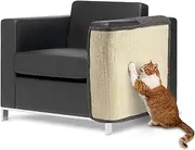 Furniture Protectors from Cats, Cat Scratch Deterrent Cushion, Anti-Scratch Sofa, Sofa Protector Natural Sisal Couch Cover, Heavy Duty Guard Scratch Pad for Grinding Claws Protecting Furniture (Left)