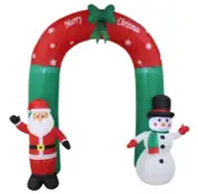 8 FOOT Christmas Inflatable Santa Claus Snowman Archway Blowup Yard Decoration
