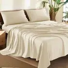 100% Cotton Queen Size Sheets Set - 1500 Thread Count，Luxury Egyptian Cotton Bed