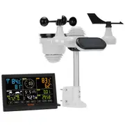 7-in-1 Wireless Weather Station, 7.5 in Large Color Display, Digital Home Weather Station Indoor Outdoor, for Temperature Humidity Wind Speed/Direction Rain UV, with Forecast Data, Alarm,