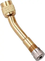 Tire Valve Extender Valve Stem Extension Tire Valve Stem Extensions Valve Stem Extenders for Universal Cars Truck Motorcycle Bike (Pure Copper) (135°)