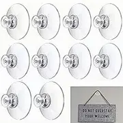 Jindizi 10 pcs Suction Cup Glass Suction Pads 32 mm Clear PVC Plastic Sucker Pads/Without Hooks Extra Strong Adhesive Suction Holder/Transparent Screw Hooks Sucker Without Hooks