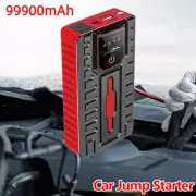 99900mAh Portable Car Jump Starter Power Bank Pack Battery Charger 12V 1000A