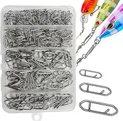Speed Clips for Fishing Lures - Fishing Lure Clips | High Strength Stainless Steel Crankbait Connector for Anglers Novices Outdoor Activities River Reservoir Freshwater