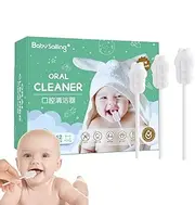 Baby Tongue Cleaner Gauze | 42 Ergonomic Toddler Toothbrush - Individually Packaged Toothbrush Hygienic for Wet and Dry Use