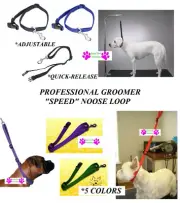 PRO GROOMER SPEED NOOSE QUICK RELEASE RESTRAINT LOOP Dog Grooming Table Arm,Bath
