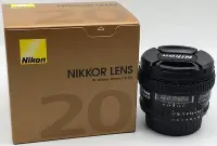 在飛比找Yahoo!奇摩拍賣優惠-【全新】 Nikon AF 20mm Nikkor F2.8