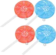 SEWOART 4pcs Lollipop Hanging Charms for Jewelry Pendant Bracelet Earring Keychain Decorations