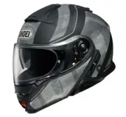 Shoei Neotec II Jaunt Black Gray Modular Motorcycle Helmet Size Small