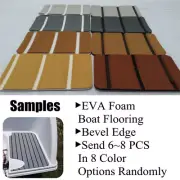 Samples EVA Foam Boat Flooring , Vinyl Teak Decking For Yacht ,6~8pcs Bevel Edge