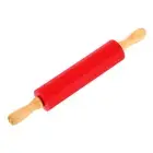 6.7 Inch Silicone Rolling Pin, Small Dough Roller, Red