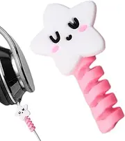 Silicone Charging Cable Protector, Cartoon Silicone Charging Cable Protector, Wire Organiser for Home, Dormitory, Colourful Charging Cable Management for Data Cable