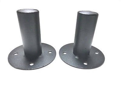 (2) Two DJ/PA Metal Tripod Speaker Stand Mounting Internal Adapters (Top Hat)