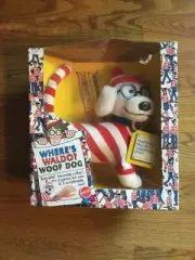 Where’s Waldo? Woof Dog Plush Mattell Collector Vintage Toy 1991 Nib