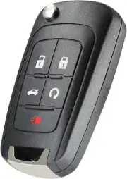 5 Buttons Replacement Key Fob Cover Case Fit for Chevy Malibu Cruze Camaro Volt