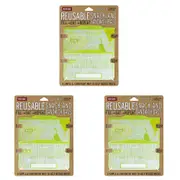 12pc Russbe Reusable Snack/Sandwich Bag Resealable Storage 18cm Pear Linen