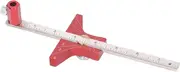 Qianly Woodworking Ruler, Square Ruler with Angle Adjustment Scale Professional