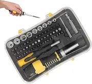 65Pcs Set Chrome Vanadium Steel SK 1156 Ratcheting Electronics Repair Tool for Computer Mobile Phone Disassembly Repair Home
