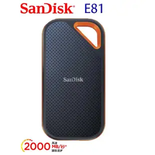 SanDisk E81 Extreme Pro Portable SSD 行動固態硬碟1TB/2TB/4TB