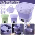 8L Mini Washing Machine Folding Portable Laundry Machine Clothes Washing Bucket