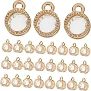 TEHAUX DIY Jewelry Making Charms 50pcs Zirconia Charms Necklace Bracelet Decorations