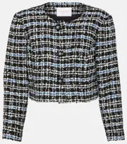 [Carolina Herrera] Carolina Herrera Cropped tweed jacket AU 12 multicoloured