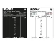 Winmau - Dry Wipe Darts Scoreboard