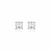 Georgini Gold Moissanite Studs 1tcw In 9ct Rose Gold