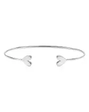 Argento Vivo Heart Cuff Bracelet OS