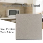 Prevent Splashes and Enhance Efficiency Microwave Oven Mica Sheet Cover 11x11cm