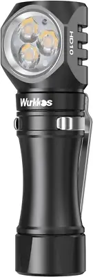 Wurkkos HD10 Small Rechargeable Torch, Max 1200Lumen Super Bight Flashlight A...