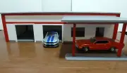 New-Hand Made Model Garage/Gas Station/Kit 1/24-25 model Diorama