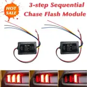 2X 3-Step Sequential Flow Semi Dynamic Chase Flash Tail Light Module Boxes